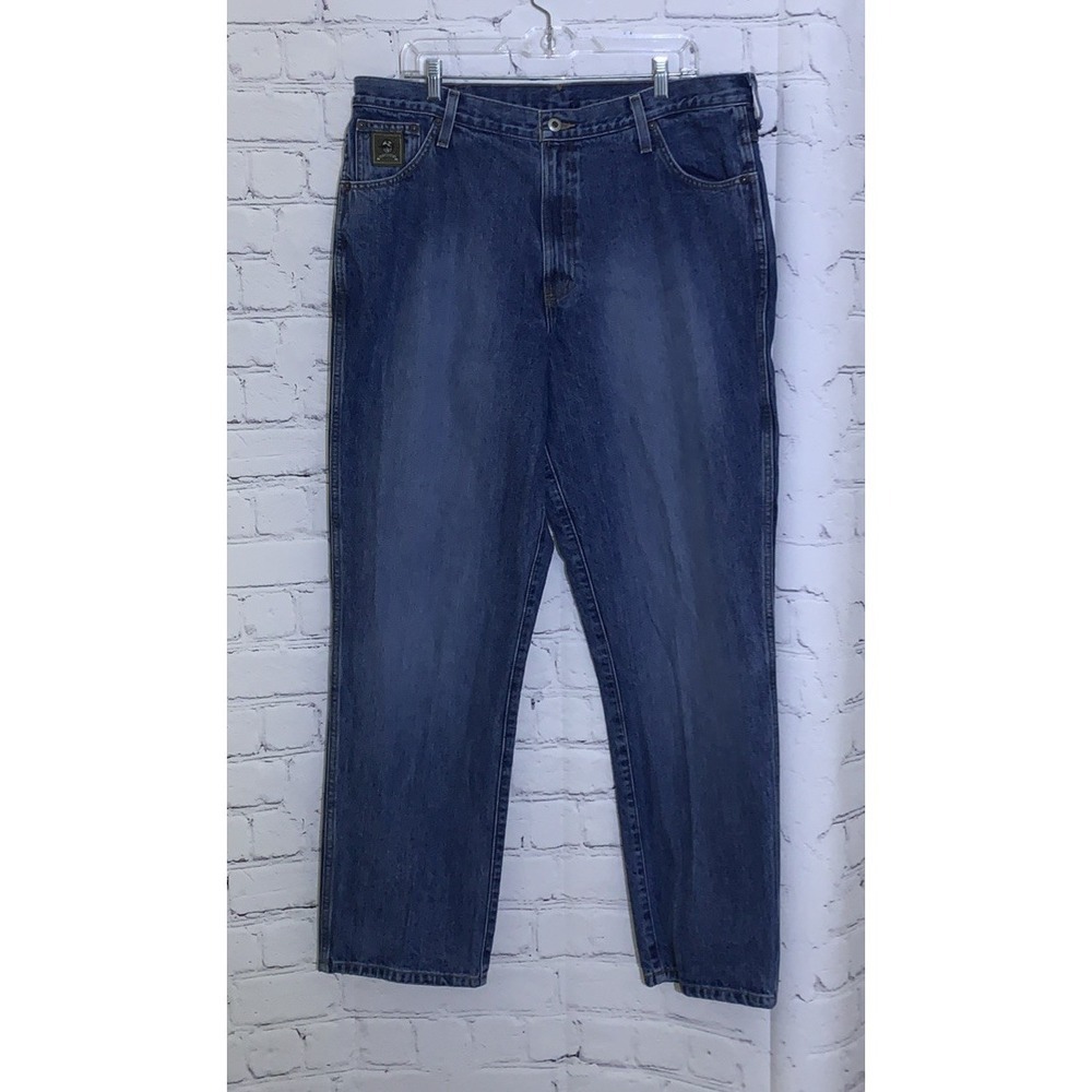 Cinch Jeans Men's 38x32 Green Label Relaxed Fit Straight Leg Blue Denim